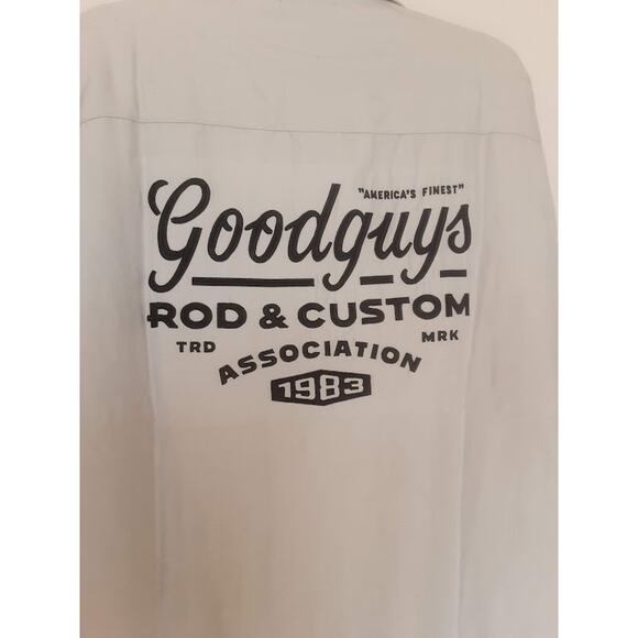 Goodguys Rod & Custom Association Button Up Shirt XL Gray - Picture 5 of 5